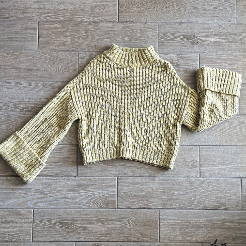 TopShop Chunky Knit Yellow Sweater